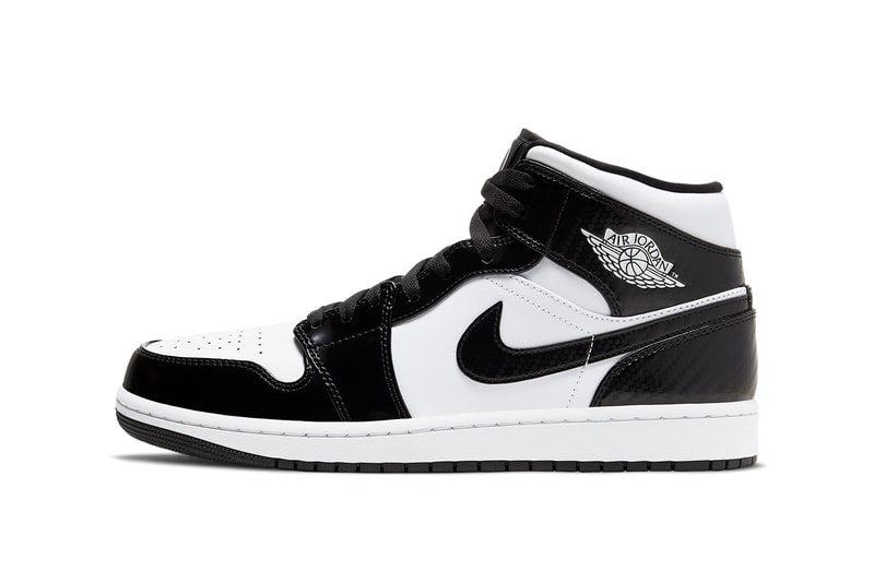 air michael jordan brand 1 mid all star weekend nba game carbon fiber racing white black DD1649 001 official release date info photos price store list buying guide