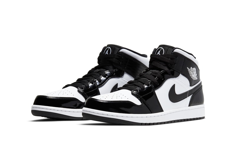 air michael jordan brand 1 mid all star weekend nba game carbon fiber racing white black DD1649 001 official release date info photos price store list buying guide