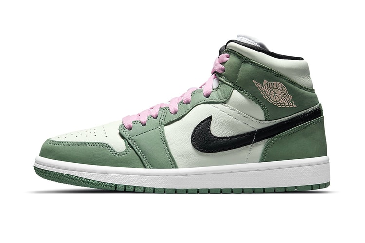 Hints of Pink Mark the Air Jordan 1 Mid "Dutch Green"