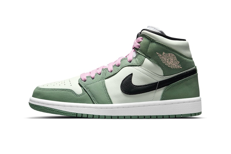 Air Jordan 1 Mid SE Dutch Green Release Info cz0774-300 Buy Price Date Black Barely Green