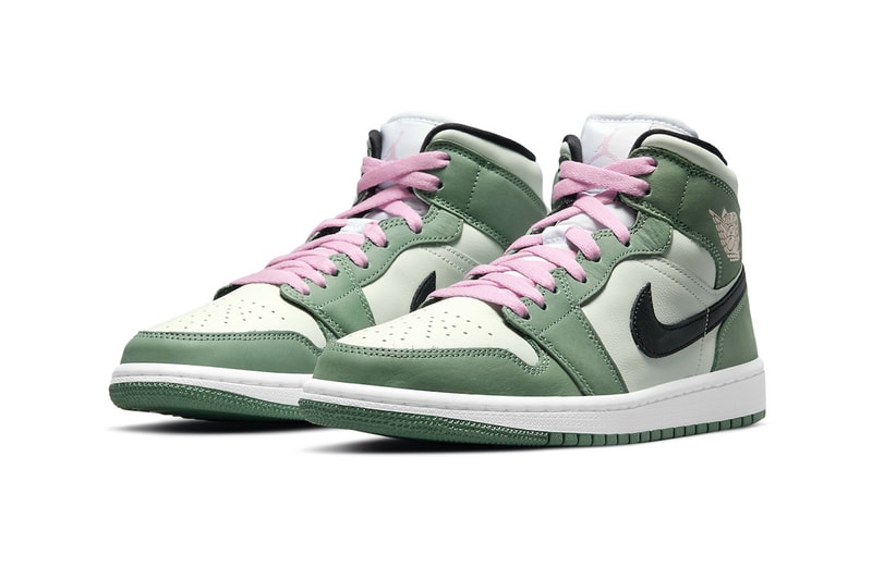 Air Jordan 1 Mid SE Dutch Green Release Info cz0774-300 Buy Price Date Black Barely Green