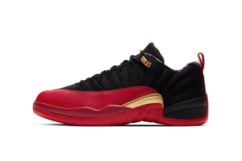 air jordan 12 low se super bowl DC1059 001 release date store list buying guide photos black varsity red metallic gold