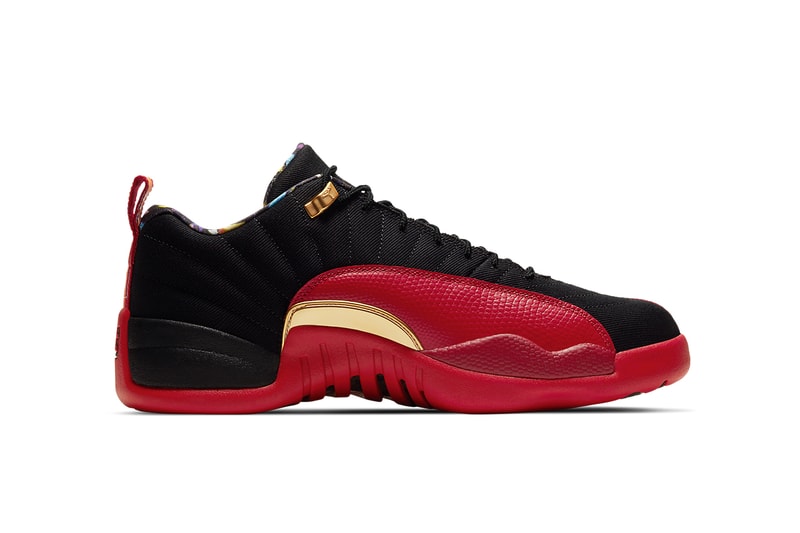 air jordan 12 low se super bowl DC1059 001 release date store list buying guide photos black varsity red metallic gold