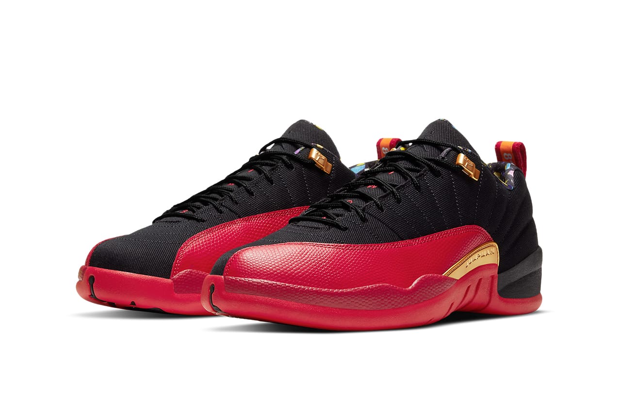 retro 12 red and gold