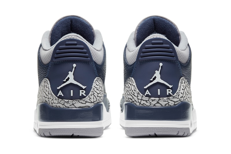 air michael jordan brand 3 midnight navy cement grey white georgetown hoyas ct8532 401 official release date info photos price store list buying guide