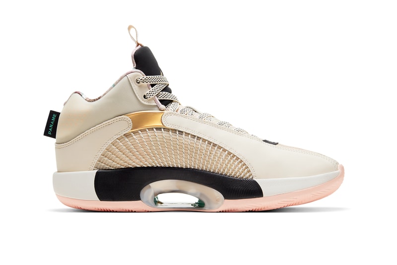 air michael jordan brand 35 paris pale ivory metallic gold black pink dd3668 100 102 pairs official release date info photos price store list buying guide