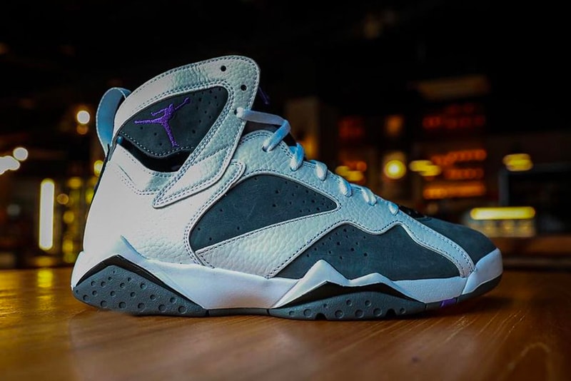 air jordan brand 7 flint white purple gray CU9307 100 official release date info photos price store list buying guide