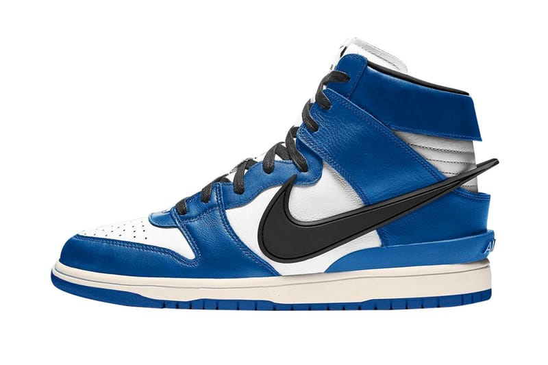 blue nike dunk high