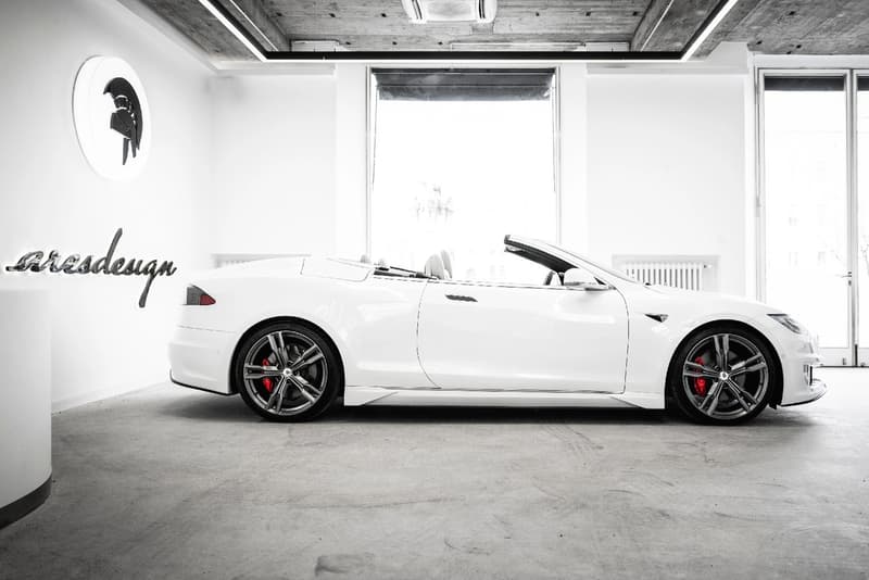 ares design italy italian coachbuilder tesla model s convertible custom modification workshop electric cars