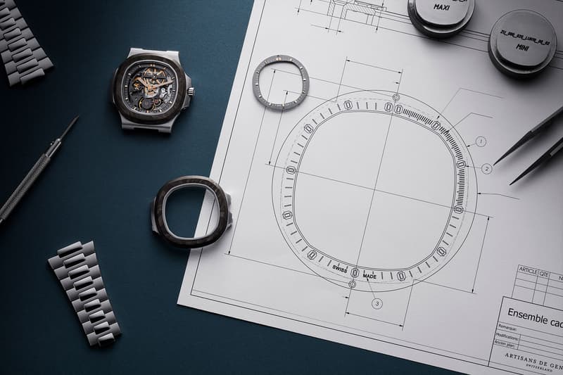Pearl Project Artisans de Genève watches patek philippe Patek Philippe Nautilus watches swiss 5711 custom watches skeletonized carbon forged Nautilus