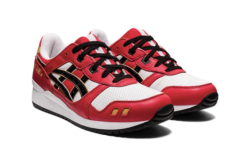 ASICS GEL-LYTE III OG "Classic Red/Black" Daruma Doll Sneaker Release Information Japanese Sportswear Company Drop Date Split Tongue GEL-LD RACER™ Leather Perforated Underlays