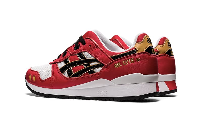 ASICS GEL-LYTE III OG "Classic Red/Black" Daruma Doll Sneaker Release Information Japanese Sportswear Company Drop Date Split Tongue GEL-LD RACER™ Leather Perforated Underlays