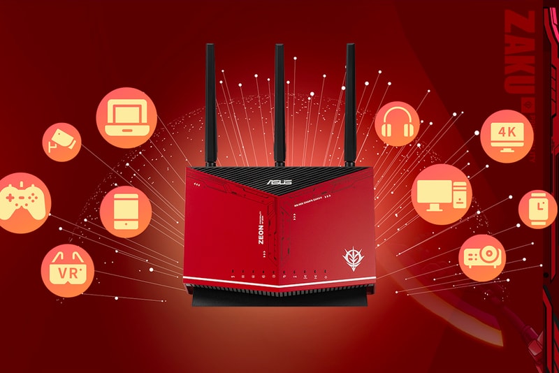 asus RT-AX82U GUNDAM RT-AX86U ZAKU II EDITION Routers gaming mobile mobile suit gundam anime wireless