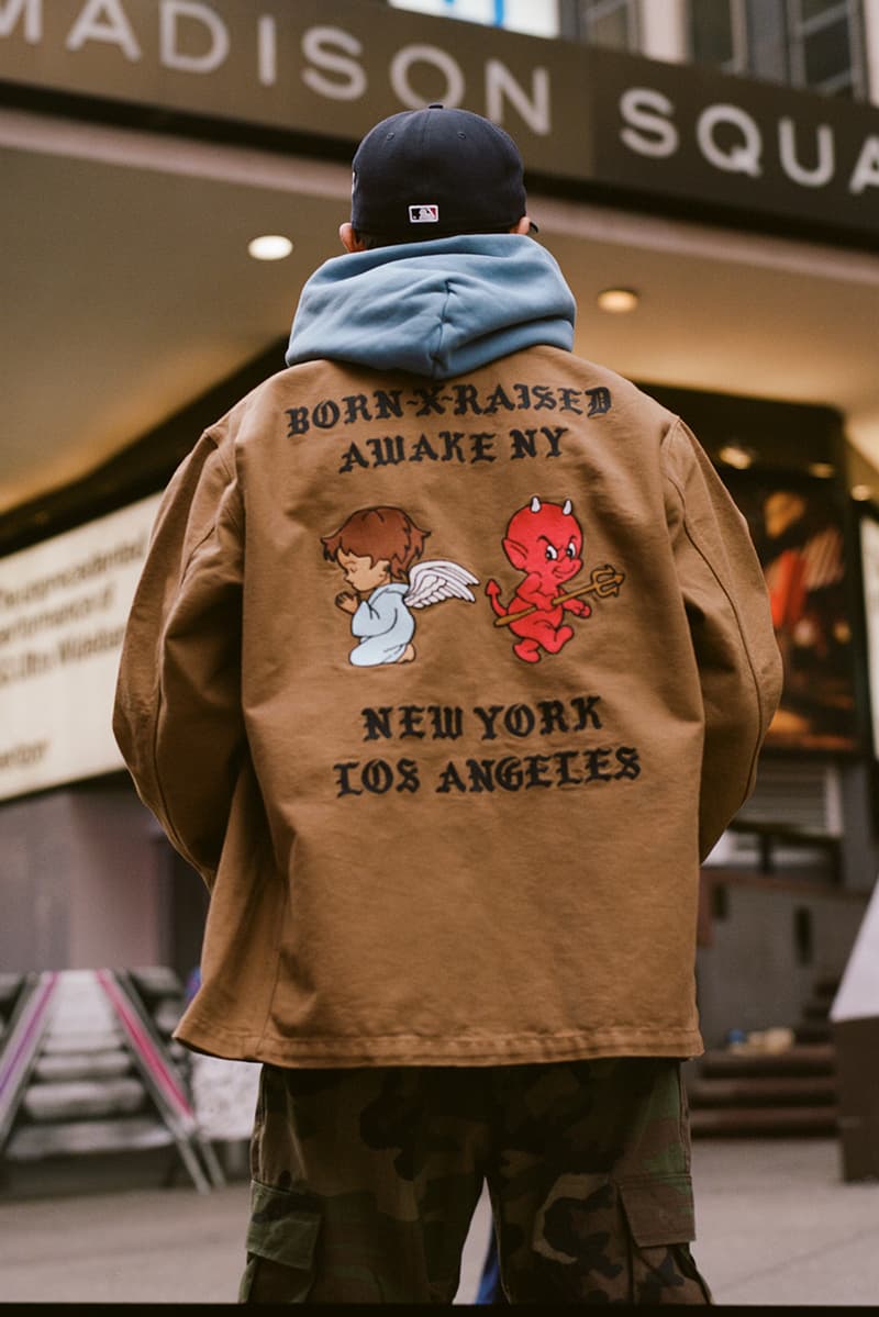 awake ny new york bornxraised carhartt wip capsule collection angelo baque spanto t shirt hoodie work jacket pants official release date info photos price store list buying guide