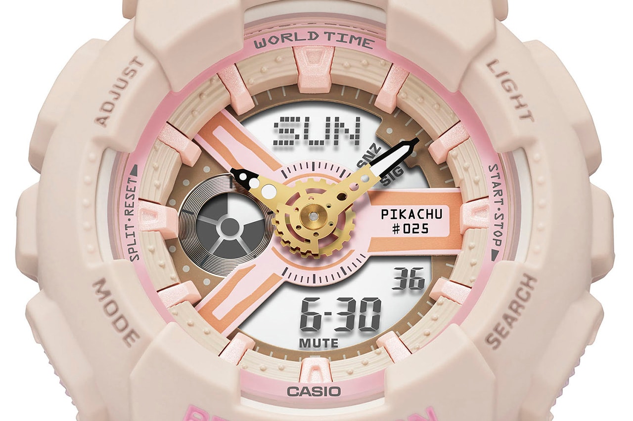 Pikachu returns with camouflage-patterned digital/analogue BABY-G for second watch in Pokemon partnership