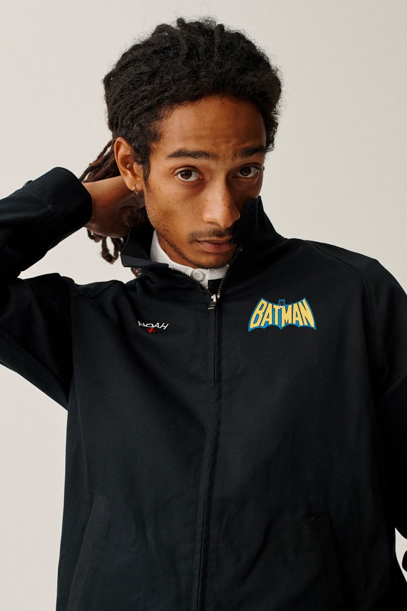 Batman NOAH Capsule Collection Release Buy Price Date Jacket Hoodie T shirt Sweatpants Brendon Babenzien DC Comics