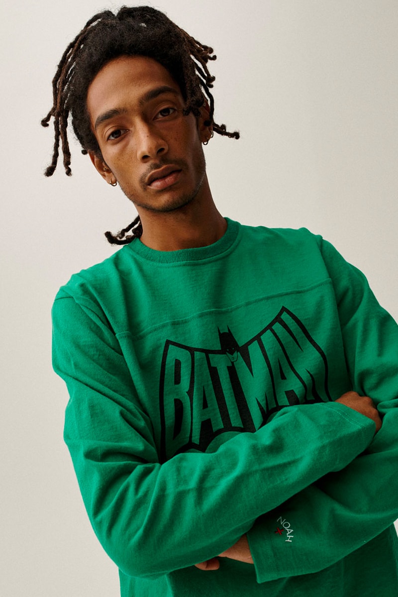 Batman NOAH Capsule Collection Release Buy Price Date Jacket Hoodie T shirt Sweatpants Brendon Babenzien DC Comics