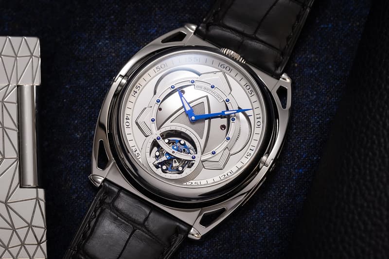De Bethune Kind of Two Tourbillon is reversible and features two dials showing both classical and futuristic aesthetics
