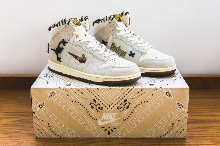 Closer Look: Bodega x Nike Dunk Hi "Legend" Friends and Family