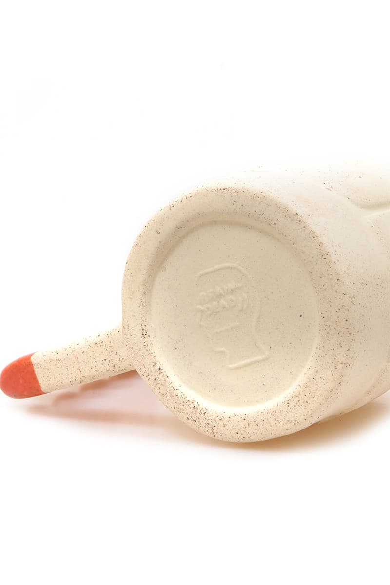 brain dead ceramic vase mug hand made made in mexico release info store list buying guide pink orange yellow