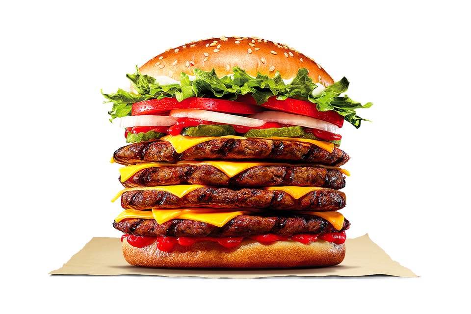 Burger King Stacker 4 Whopper Launch Hypebeast