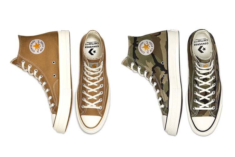 Carhartt WIP and Converse Reconvene For a Duo of Chuck 70 Hi Collaborations