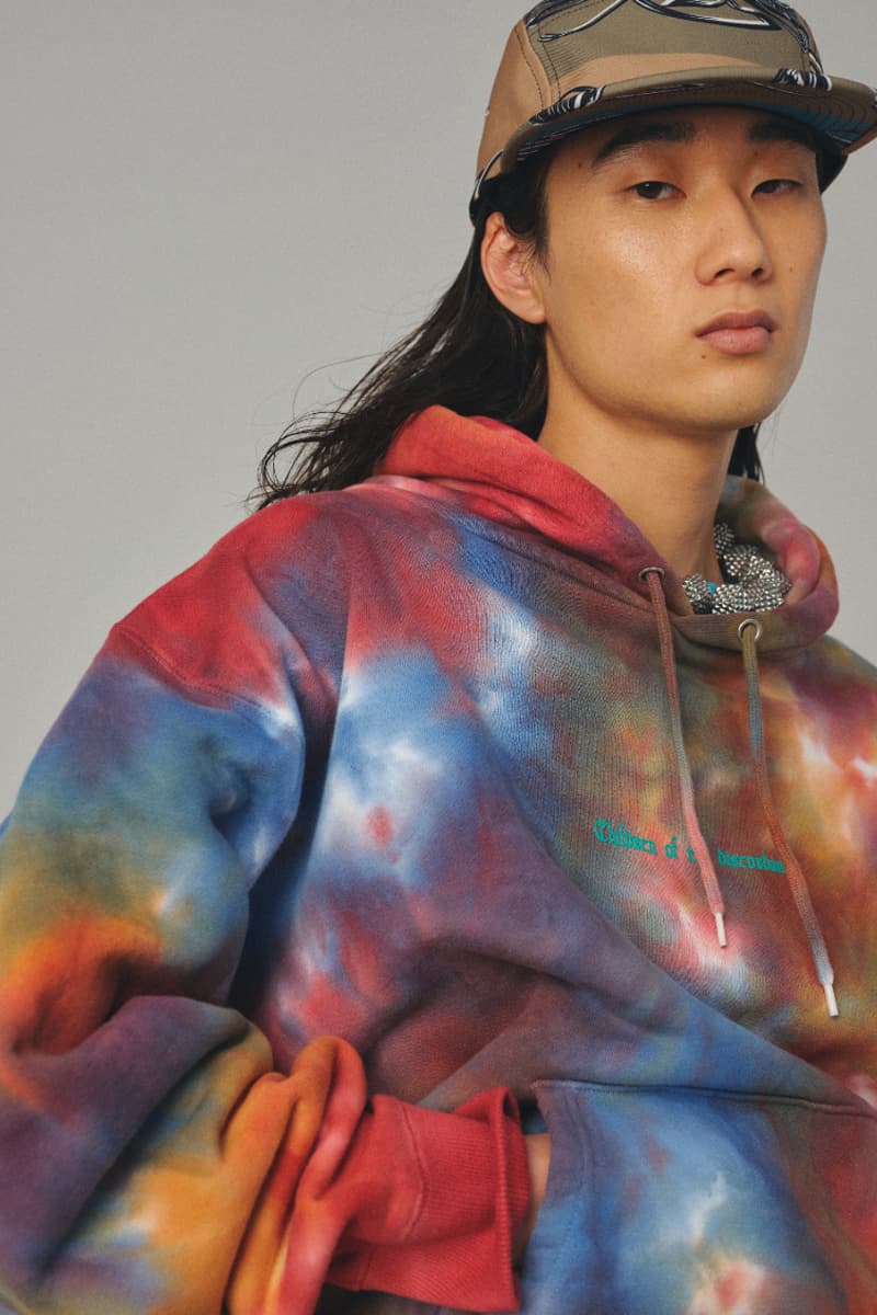 Children of the Discordance FW21 Lookbook 80s Inspired AW21 Milan Fashion Week Digital Dawn Japanese Military Sportswear Nylon Tie Dye Khaki 