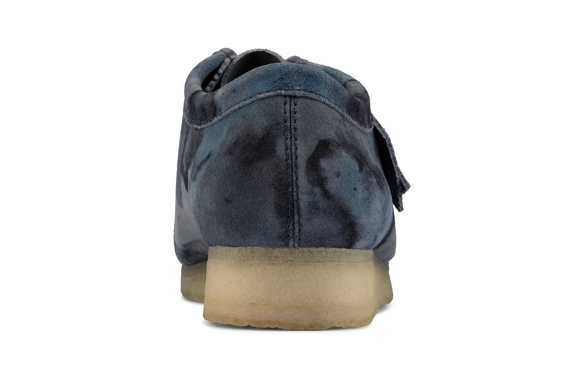 Clarks Originals Wallabee blue Camo release information blue black water color effect