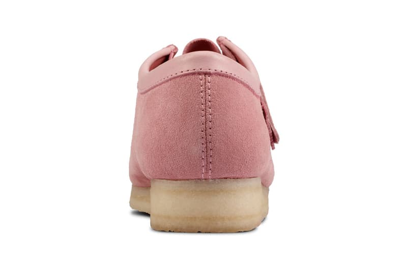 Clarks Originals combo leather suede Wallabee rose pink release information