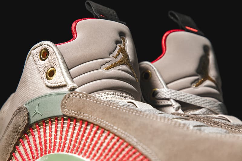 CLOT Air Jordan Retro 14 35 Low SP Closer Look Release Info terracotta warrior jade DC9857-200 DD9322-200 Edison Chen Kevin Poon Buy Price Sepia Stone Terra Blush Metallic Gold Desert Sand