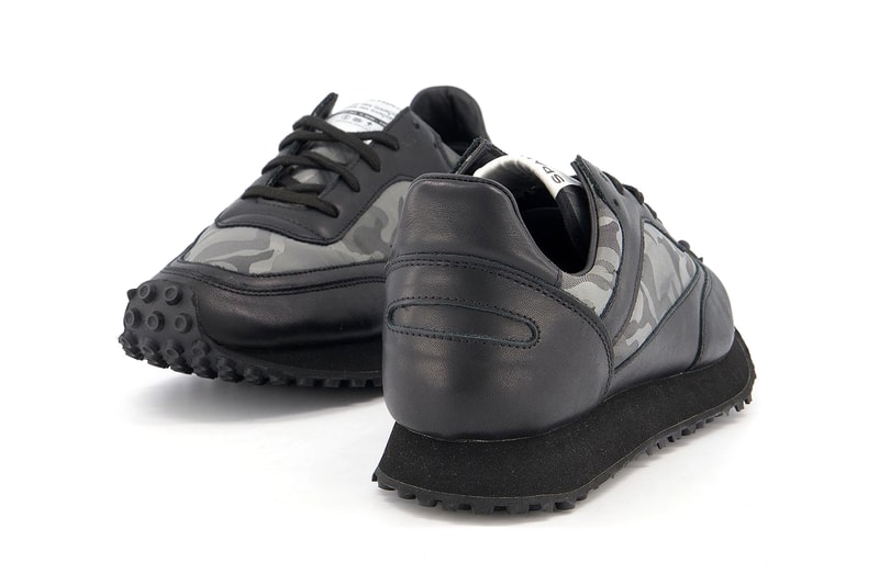 COMME des GARÇONS COMME des GARÇONS CDG x Spalwart Tempo Trainers Grey Camouflage Rei Kawakubo Sneaker Release Information Drop Date Closer First Look Black 