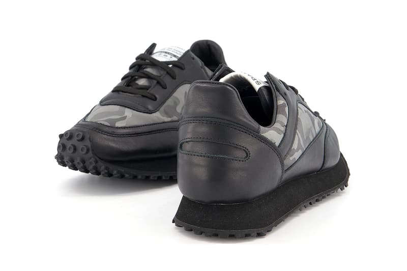 COMME des GARÇONS COMME des GARÇONS CDG x Spalwart Tempo Trainers Grey Camouflage Rei Kawakubo Sneaker Release Information Drop Date Closer First Look Black