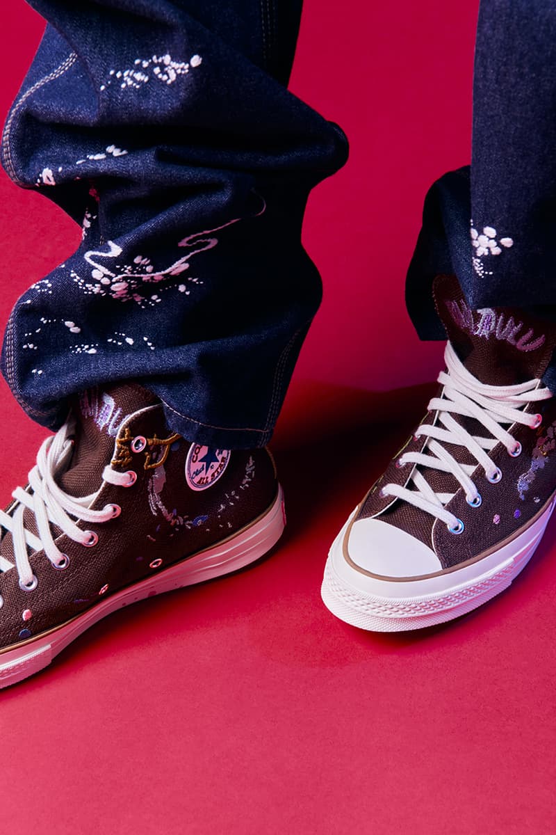 Converse, Bandulu, Bandulu Street Couture, All-Star, Pro Leather, Chuck 70, Chuck Taylor, Basketball, Wheat, Bag, Stitched, Embroidered, Capsule, Collection, Fashion, Streetwear, Sportswear