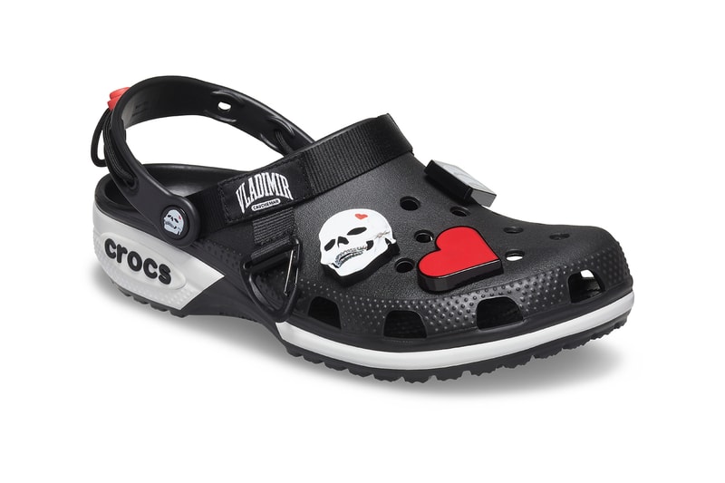 Crocs, Vladimir Cauchemar, Collaboration, 2021, Black, White, Jibbitz, Charms, Summer, Comfortable, DJ, Instagram, Limited, France, London, Europe