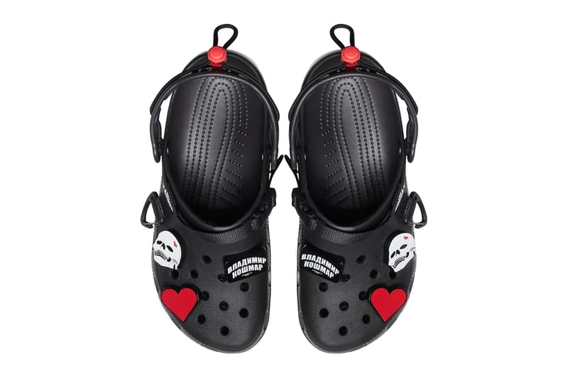 Crocs, Vladimir Cauchemar, Collaboration, 2021, Black, White, Jibbitz, Charms, Summer, Comfortable, DJ, Instagram, Limited, France, London, Europe