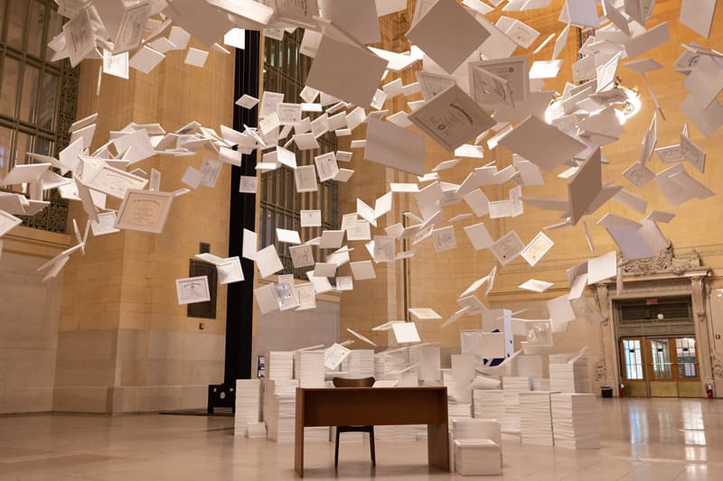 Da Vinci of Debt 470 Million USD Worlds Most Expensive Artwork installation new york city grand central terminal vanderbolt hall daniel blake info