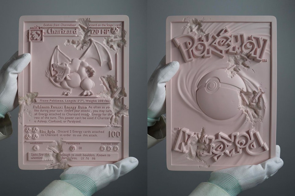 crystalized pokemon cards White Mew Card Daniel Arsham PINK CRYSTALIZED CHARIZARD