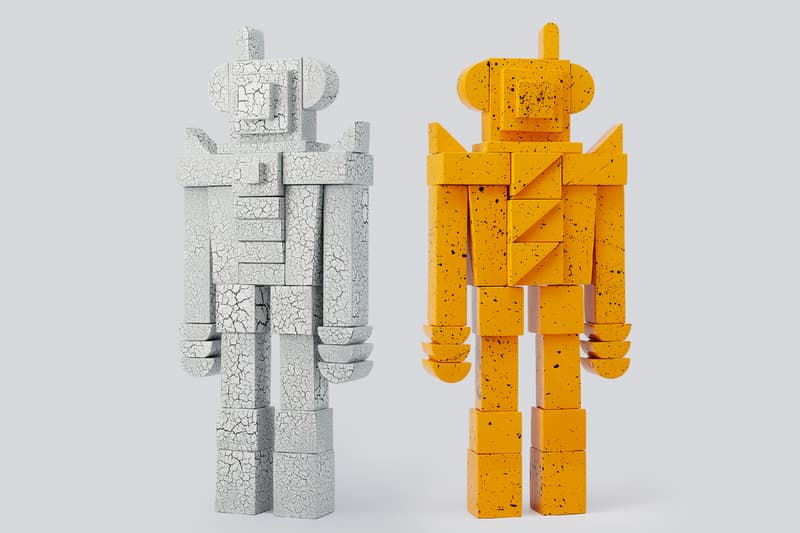 design by reborn lotus series robot sculptures lacquer wood gray yellow official pre order release date info photos price store list buying guide