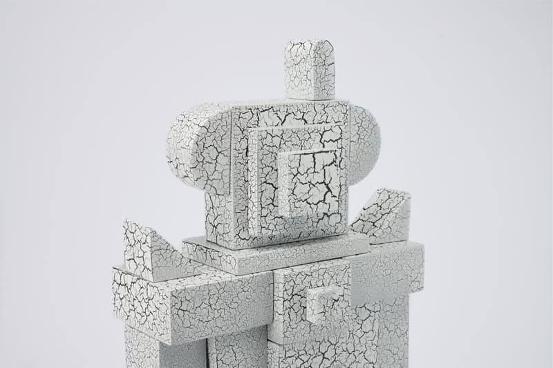 design by reborn lotus series robot sculptures lacquer wood gray yellow official pre order release date info photos price store list buying guide