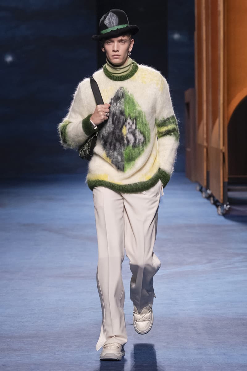 Dior Fall/Winter 2021 Collection Runway Show peter doig kim jones menswear fw21 lookbook