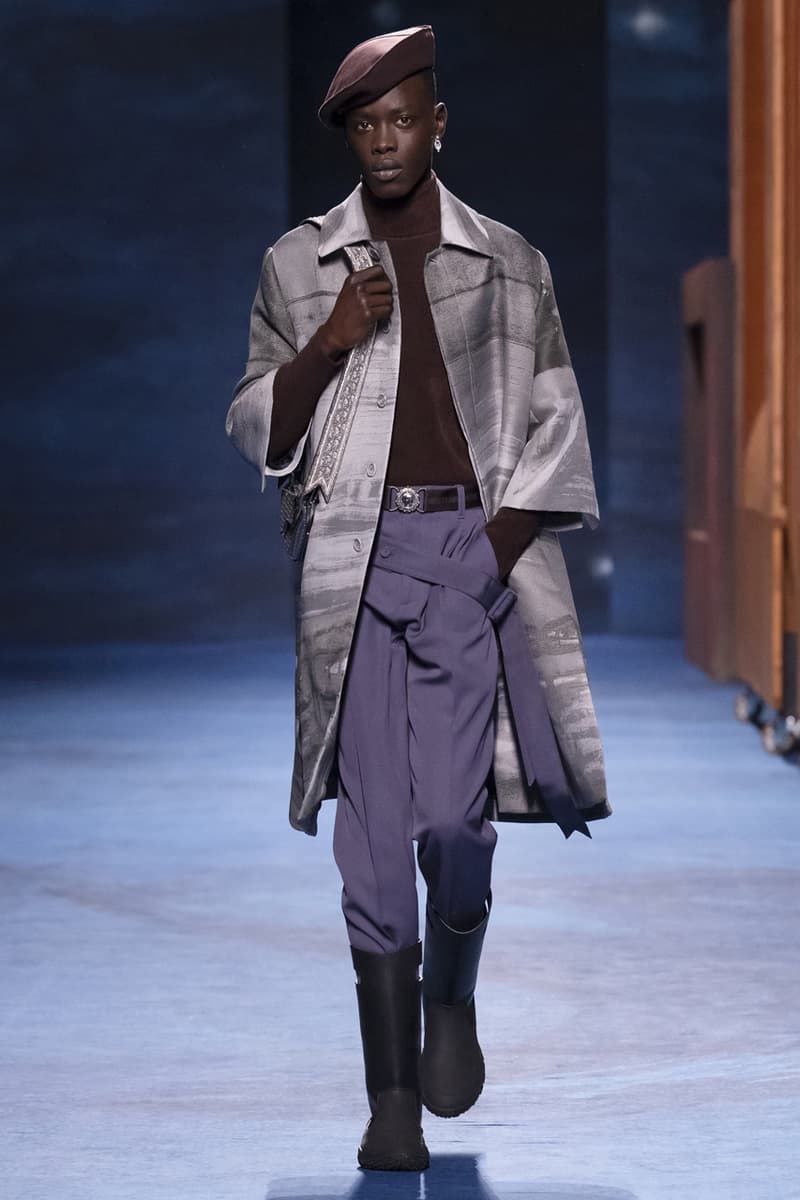 Dior Fall/Winter 2021 Collection Runway Show peter doig kim jones menswear fw21 lookbook