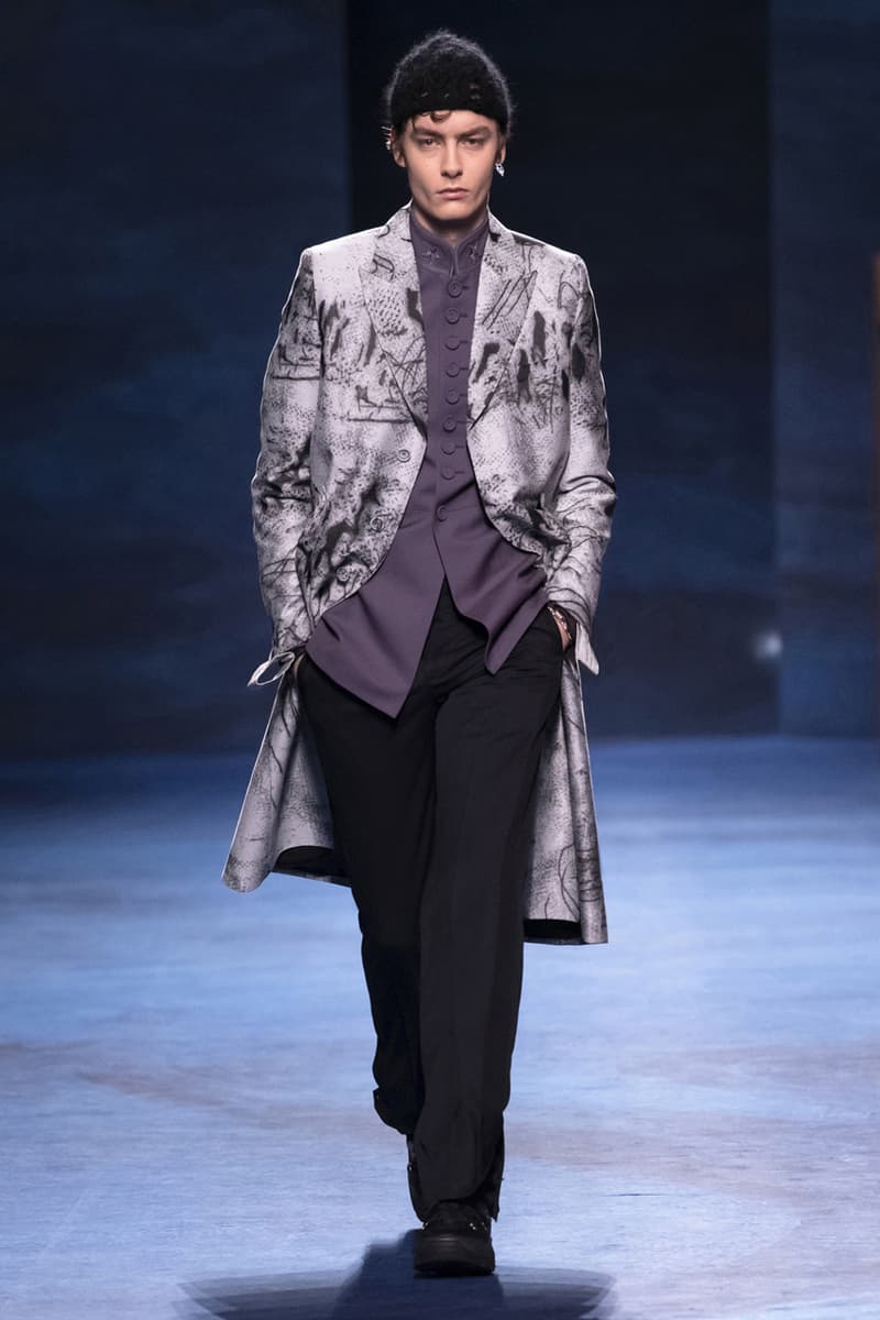 Dior Fall/Winter 2021 Collection Runway Show peter doig kim jones menswear fw21 lookbook