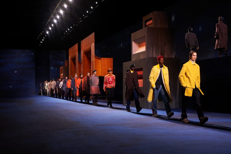 Elegant Painted Uniforms Marched Dior's Winter 2021 Runway