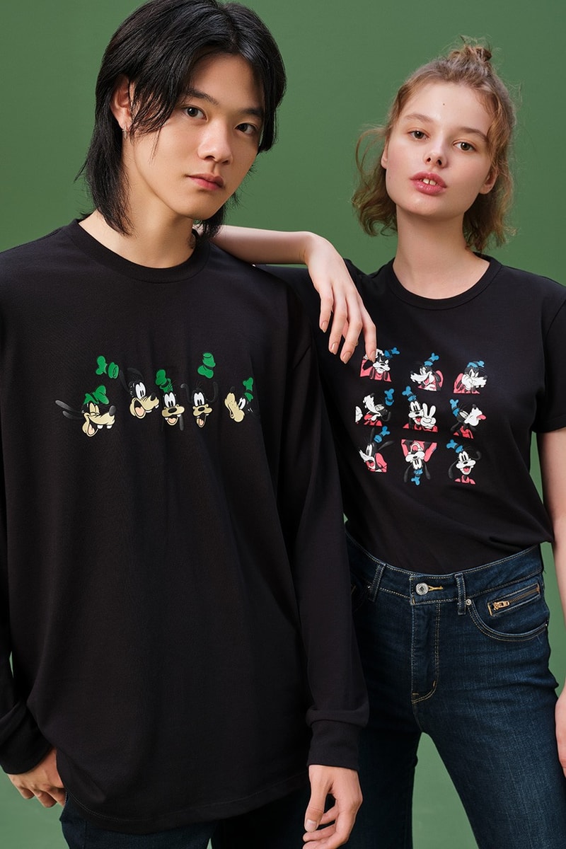 Disney x Levi's Capsule Collection Lookbook Mickey Mouse Minnie Mouse Goofy Characters Cartoons Denim 502 Jeans Sweaters Bomber Jacket Shirts Overshirts