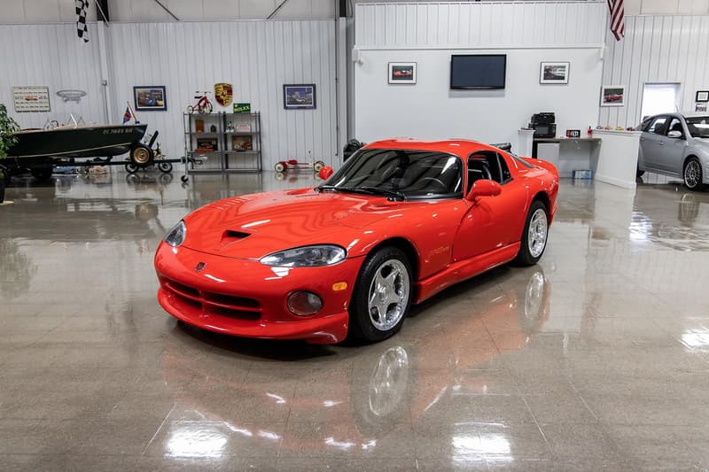 1997 Dodge Viper GTS Coupe Auction with 17 Miles Red Supercar Bring a Trailer Rare Low Mileage