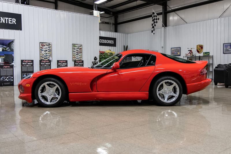 1997 Dodge Viper GTS Coupe Auction with 17 Miles Red Supercar Bring a Trailer Rare Low Mileage