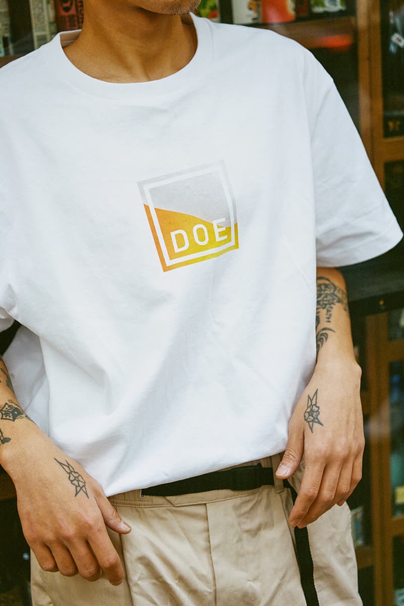 DOE Spring Summer 2021 Lookbook menswear streetwear ss21 collection jackets shirts trousers pants button ups pants kicks outerwear info