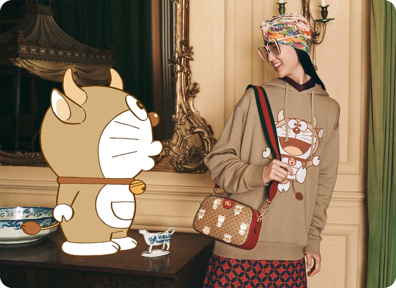 Doraemon x Gucci Chinese New Year Collaboration collection release date info buy january 20 bags apparel ready-to-wear