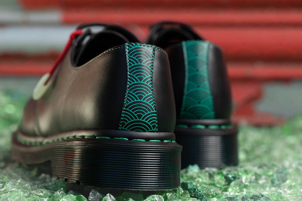dr. martens 1461 black leather jade water chinese new year release information details