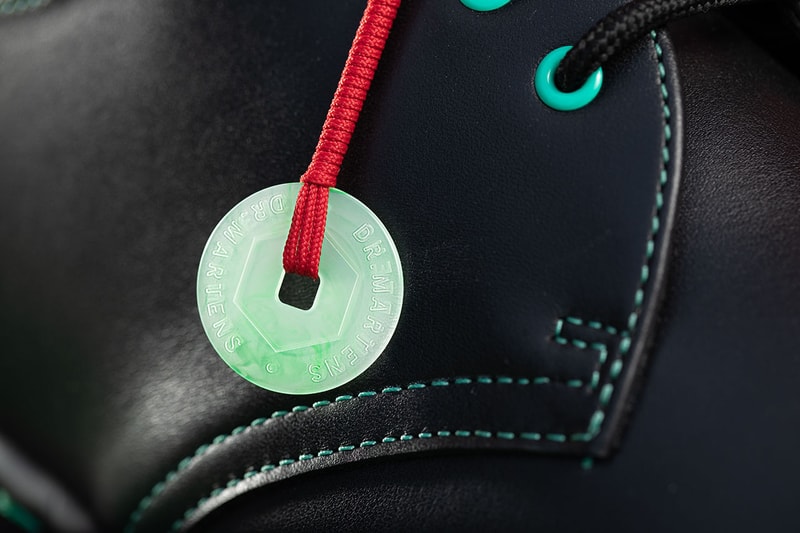 dr. martens 1461 black leather jade water chinese new year release information details